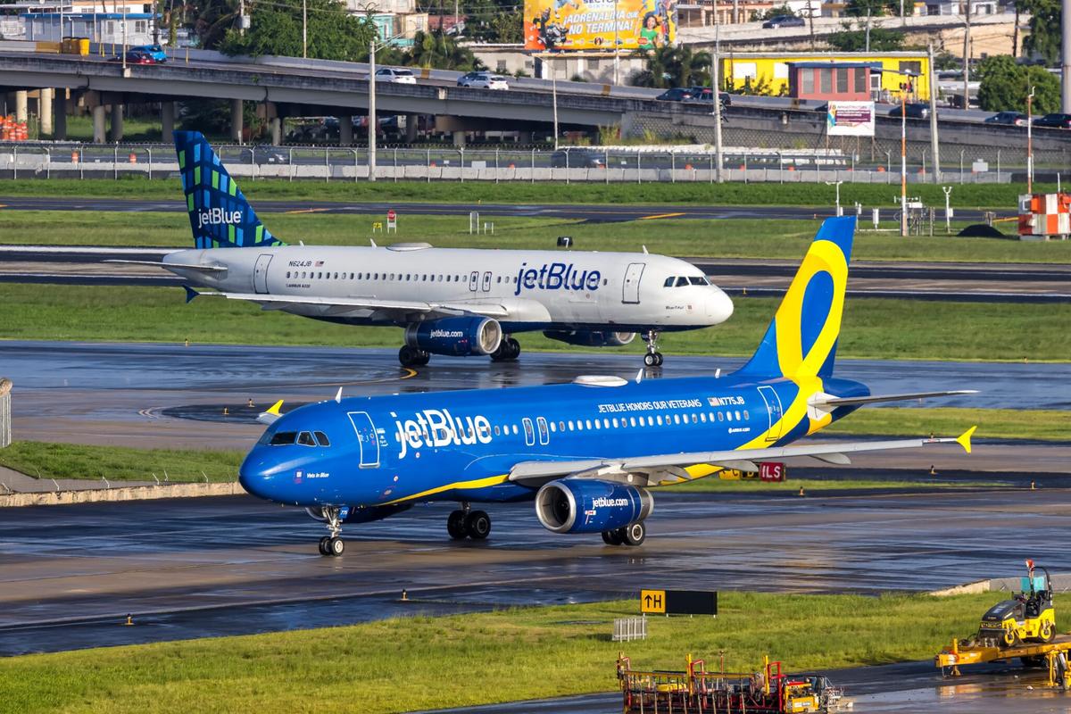 מטוס של חברת JetBlue | צילום: שאטרסטוק