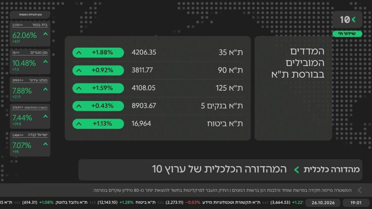 המהדורה המרכזית · 26.10.2026