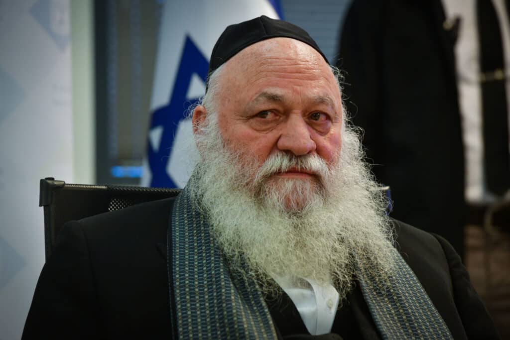 שר הבינוי והשיכון יצחק גולדקנופף | צילום: אבשלום ששוני/פלאש 90