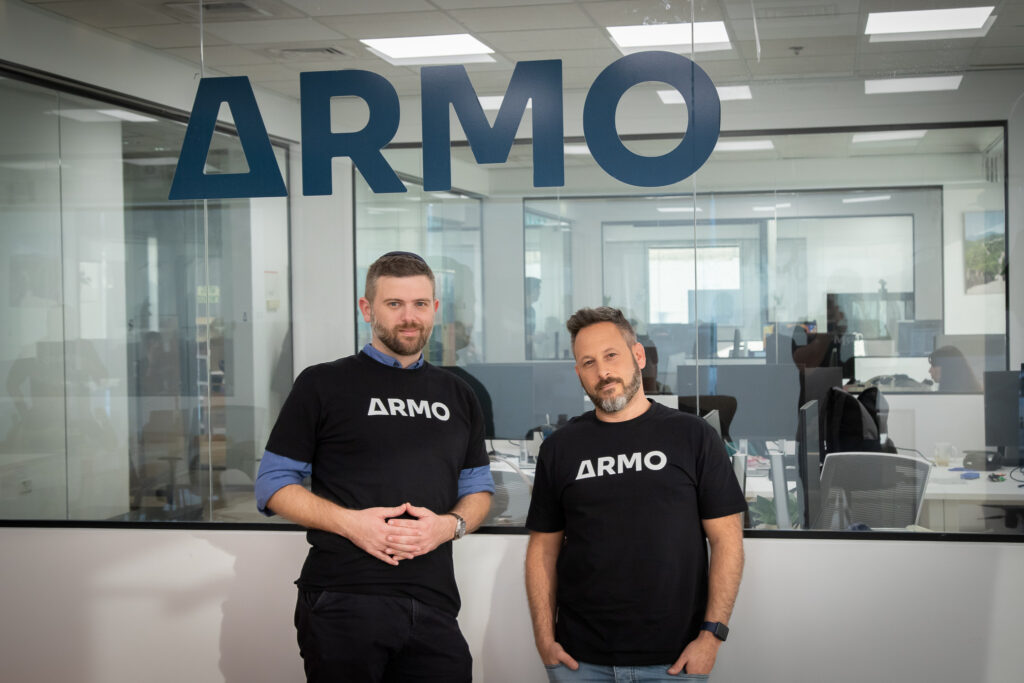 מייסדי חברת ARMO, מימין לשמאל: המנכ''ל שאולי רוזן, בן הירשברג, CTO | קרדיט: ARMO