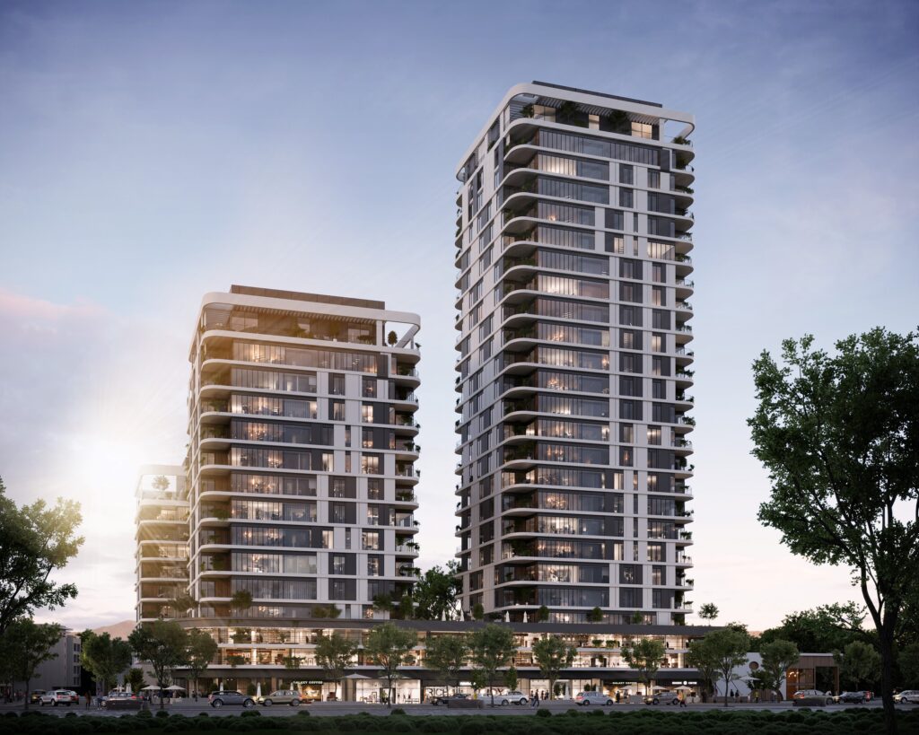 הדמיית הפרויקט בראשון לציון | קרדיט: ק.ס.ם הדמיות