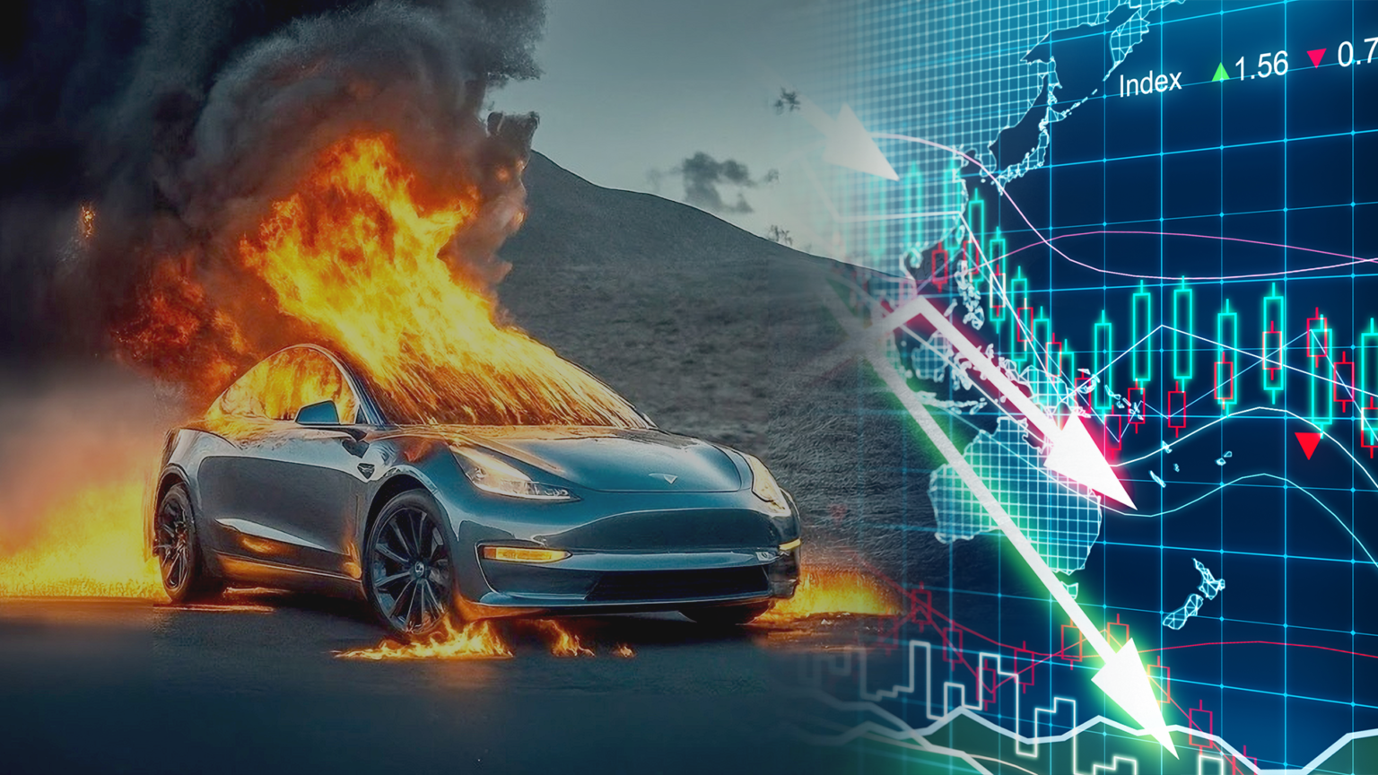 הצרות של טסלה באירופה: נתוני מכירות נמוכים והצתת רכבים