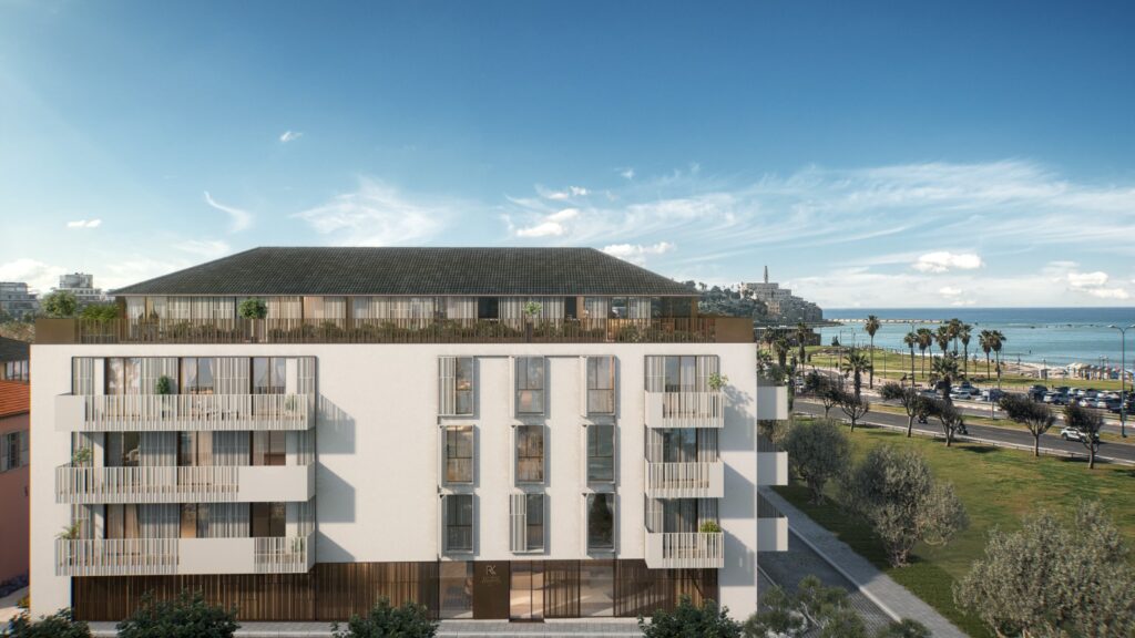 הדמיה של מתחם היוקרה בתל-אביב. צילום: 3D vision