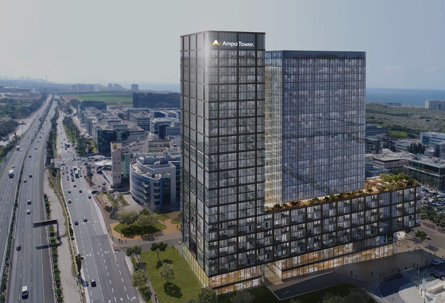 בהשקעה של מיליארד שקל: אמפא מקימה מגדל חדש בהרצליה
