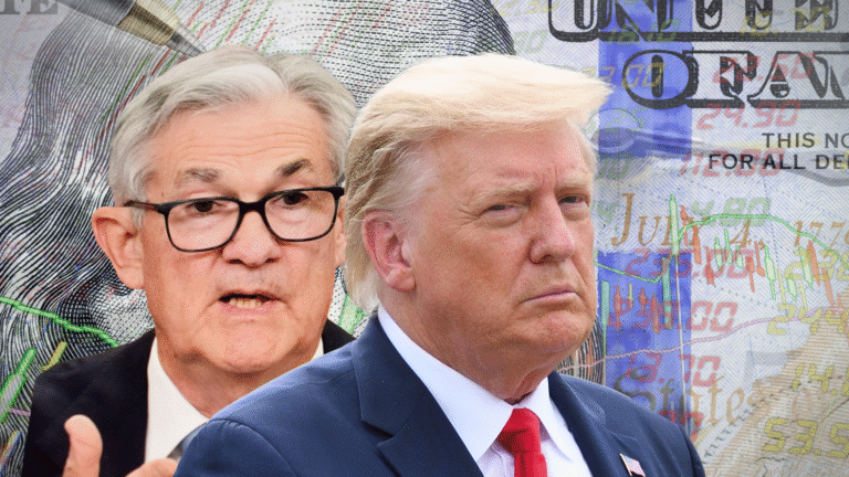 נשיא ארה"ב, דונלד טראמפ ויושב ראש הפדרל ריזרב, ג'רום פאוול | אילוסטרציה | קרדיט: שאטרסטוק