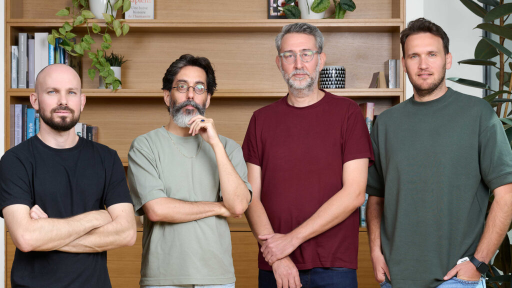 מייסדי Weavy מימין לשמאל - יונתן אלומות CTO, יונתן גור זאב CPO, איתי שיף CCO, ליאור אלבק CEO | צילום: Aviv Pressburger