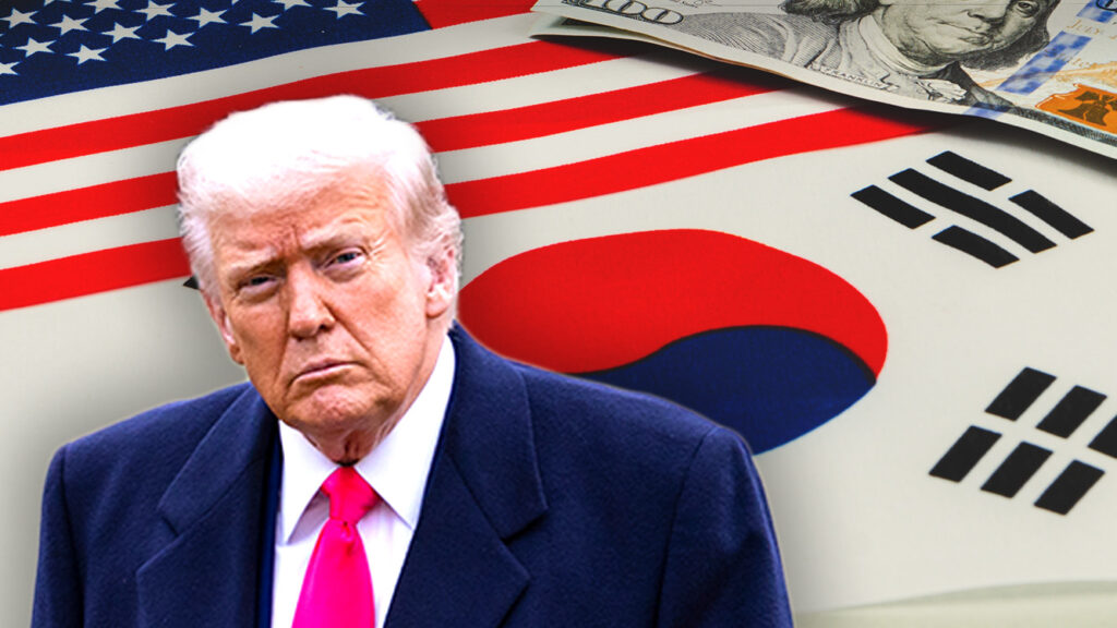 דגל קוריאה ונשיא ארה"ב דונלד טראמפ, אילוסטרציה | קרדיט: שאטרסטוק
