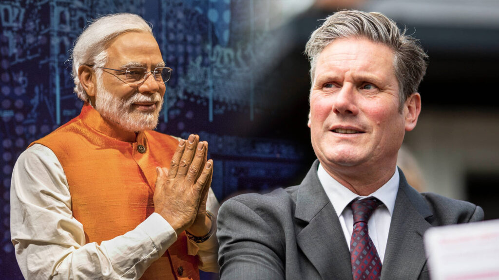קיר סטארמר, ראש ממשלת בריטניה, ראש ממשלת הודו, נרנדרה מודי | צילום: שאטרסטוק