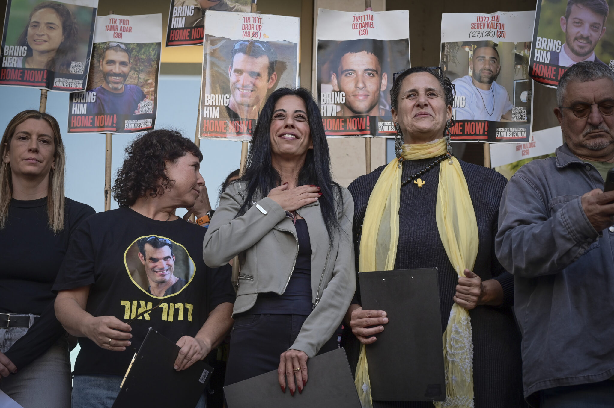 משפחות החטופים | צילום: אבשלום ששוני, פלאש 90