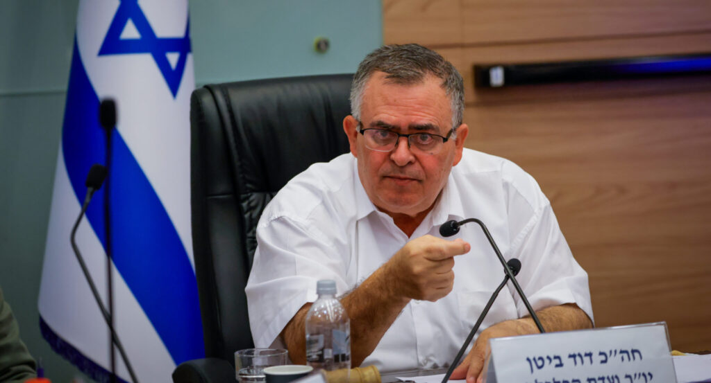 יו"ר ועדת הכספים ח"כ דוד ביטן | צילום: נועם מושקוביץ/דוברות הכנסת