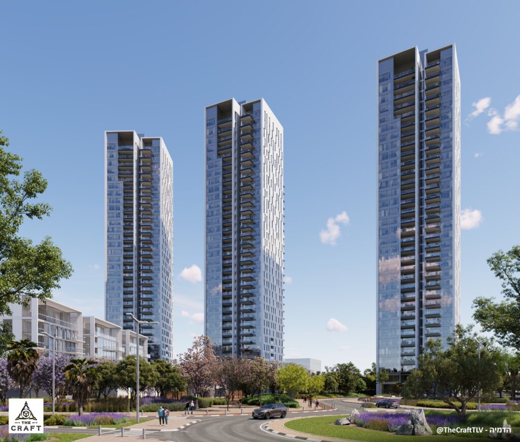הדמיה לפרויקט דירות היוקרה שיוקמו על שטח הסמינר בצפון תל אביב. יח"צ