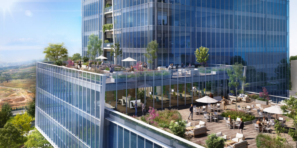 הדמיה של פרויקט גרנד בחולון. קרדיט: evolve media