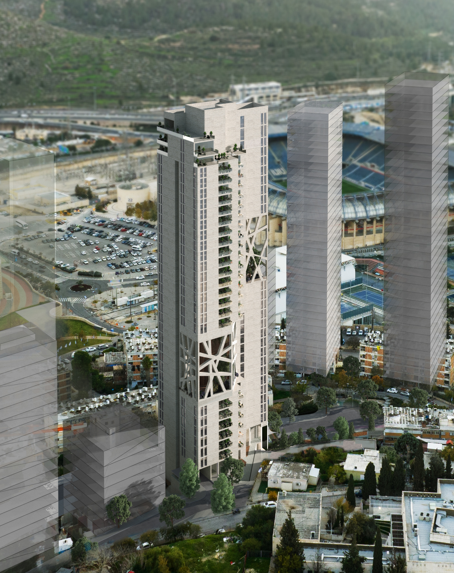הדמיה של פרויקט סן מרטין 19-21. קרדיט הדמיה: גיא איגרא אדריכלים מצ"ב הדמייה של הפרוייקט קרדיט הדמייה – גיא איגרא אדריכלים