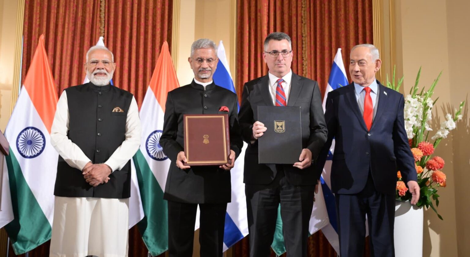 במעמד מודי ונתניהו: נחתמת שורת הסכמים בין ישראל להודו