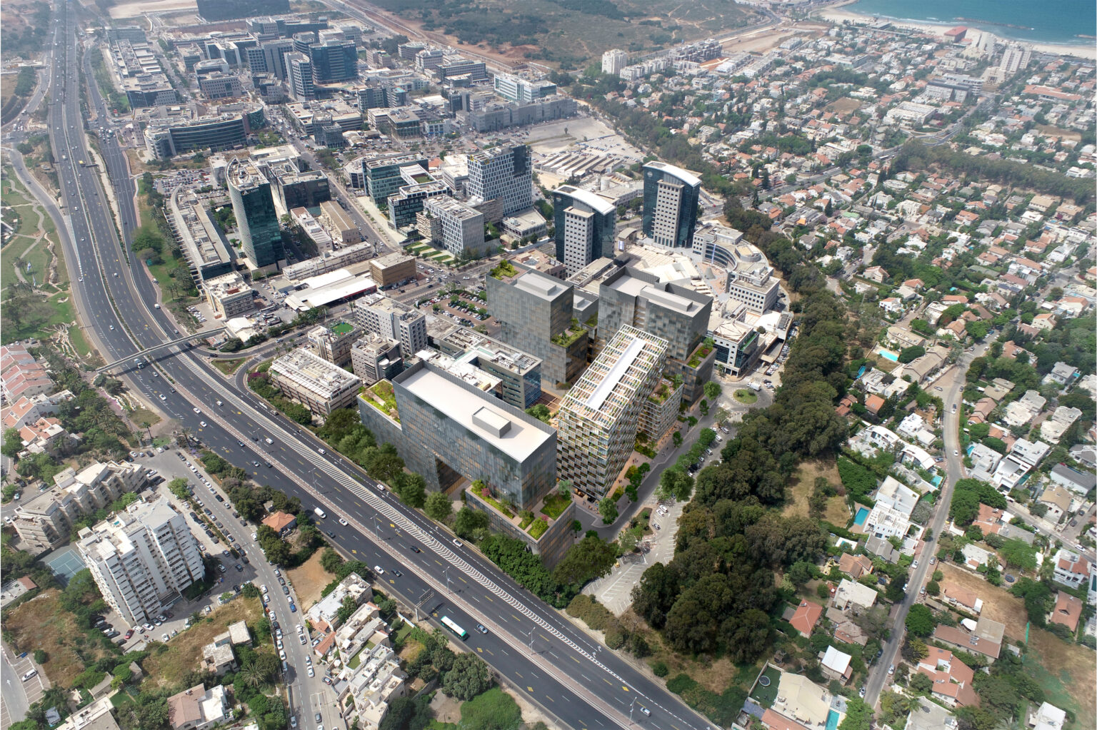 גב-ים: אושרה הקמת 392 דירות ו-100 אלף מ"ר מסחר ותעסוקה בהרצליה פיתוח