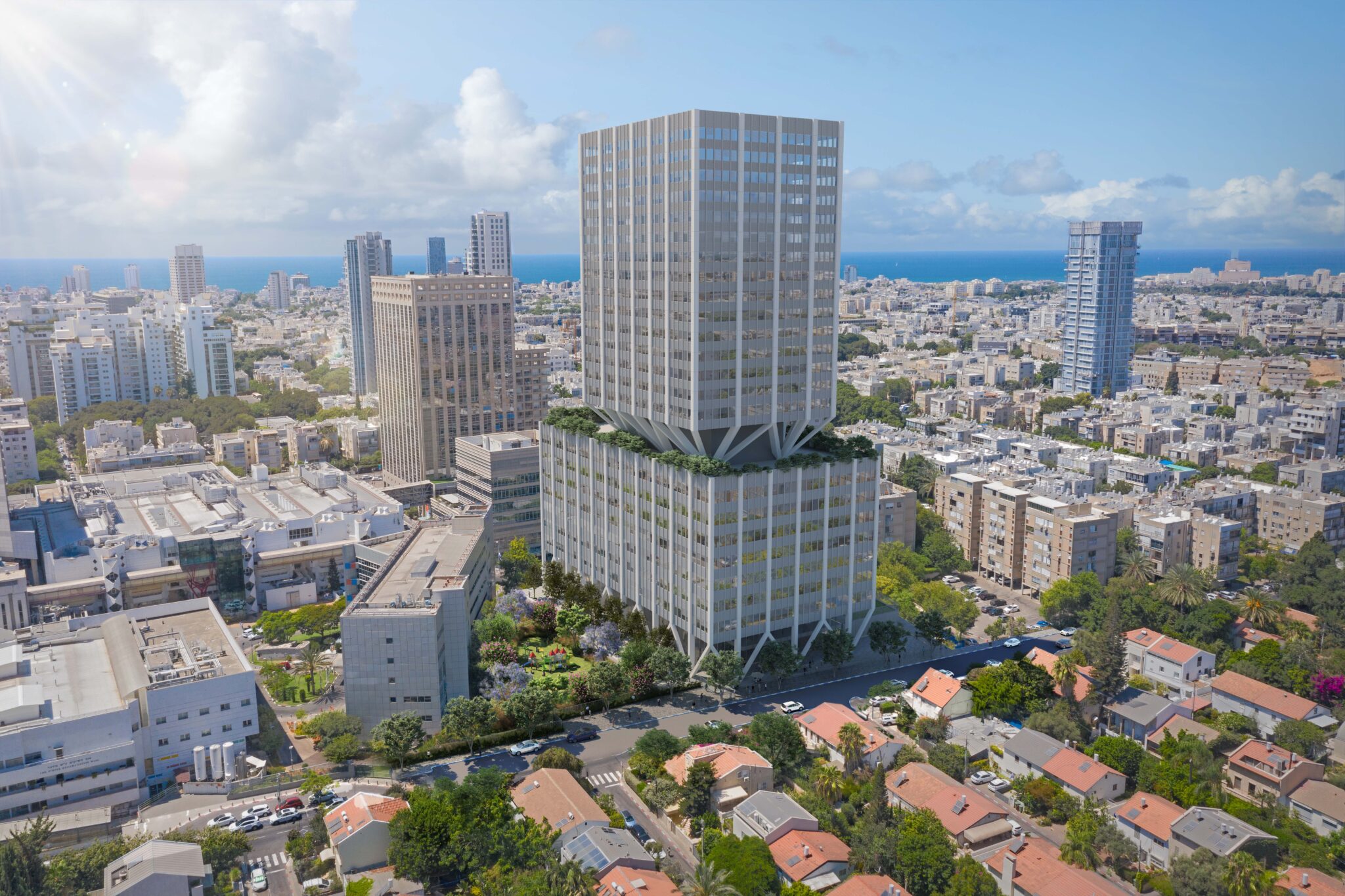 פרויקט איכילוב. צילום הדמיה: זרחי אדריכלים/ studio pez