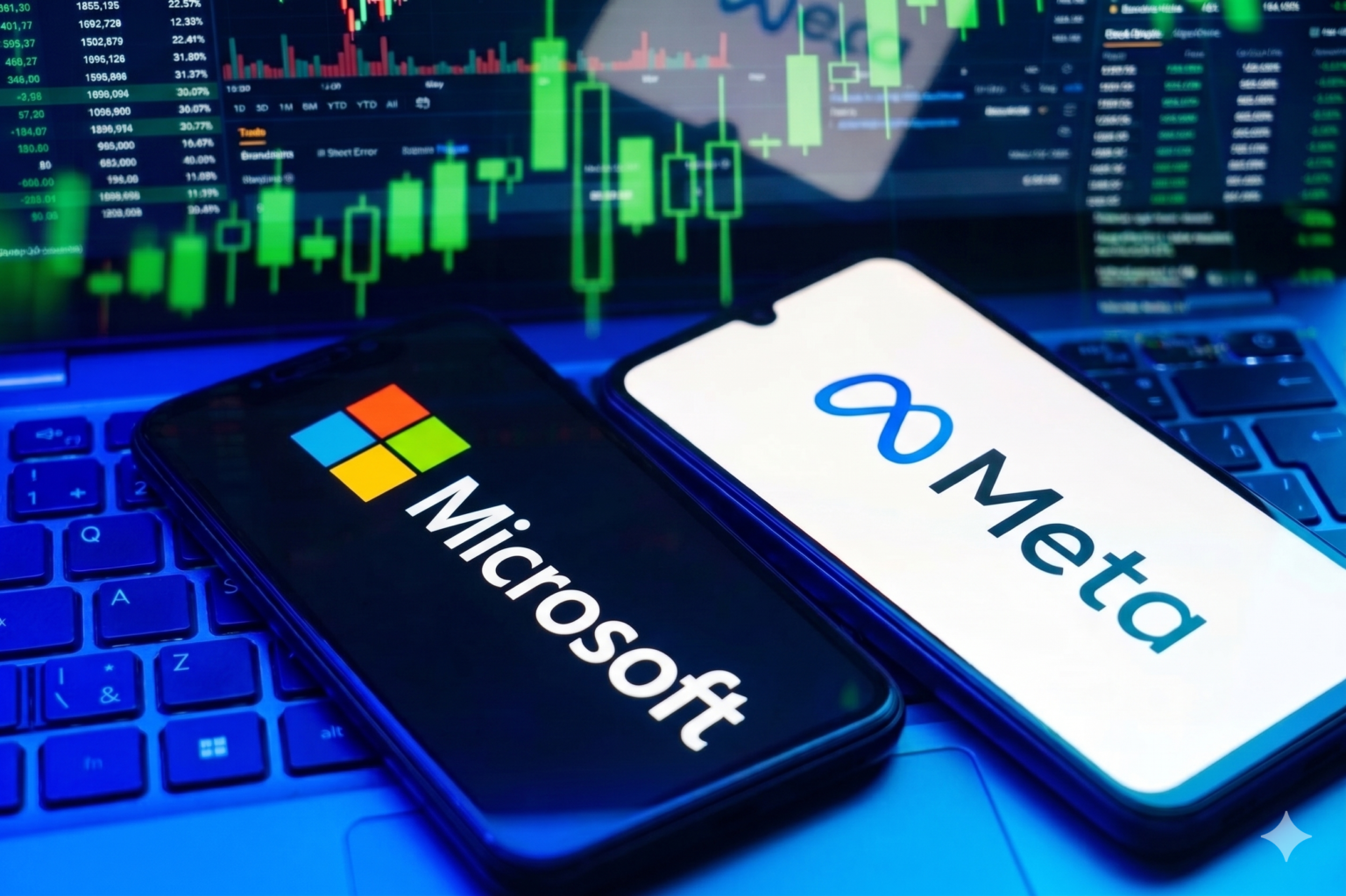 רגע לפני הדוחות: מניית מטא נגד מיקרוסופט