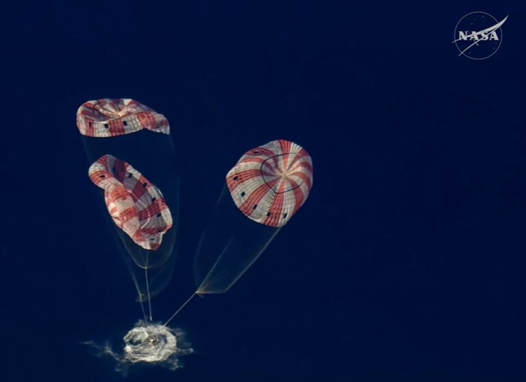 הנחיתה של החללית "אוריון" בכדור הארץ