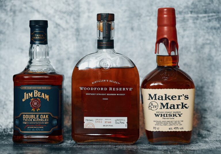 Krasnoyarsk,,Russia,-,01.29.2024:,Three,Bottles,Of,American,Whiskey.