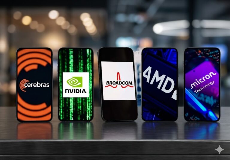 AMD, אנבידיה, ברודקום, מיקרון ו-Cerebras | קרדיט: שטארסטוק, עובד על ידי AI