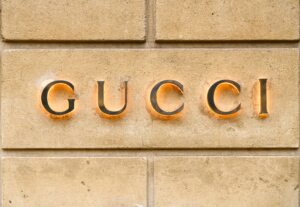 Paris,-,Dec,31:,Logotype,Of,Gucci,On,Building,In